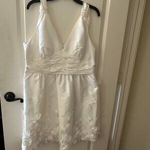 Calvin Klein Ivory Petal Hem Cocktail Dress – Size 16 (NWT)